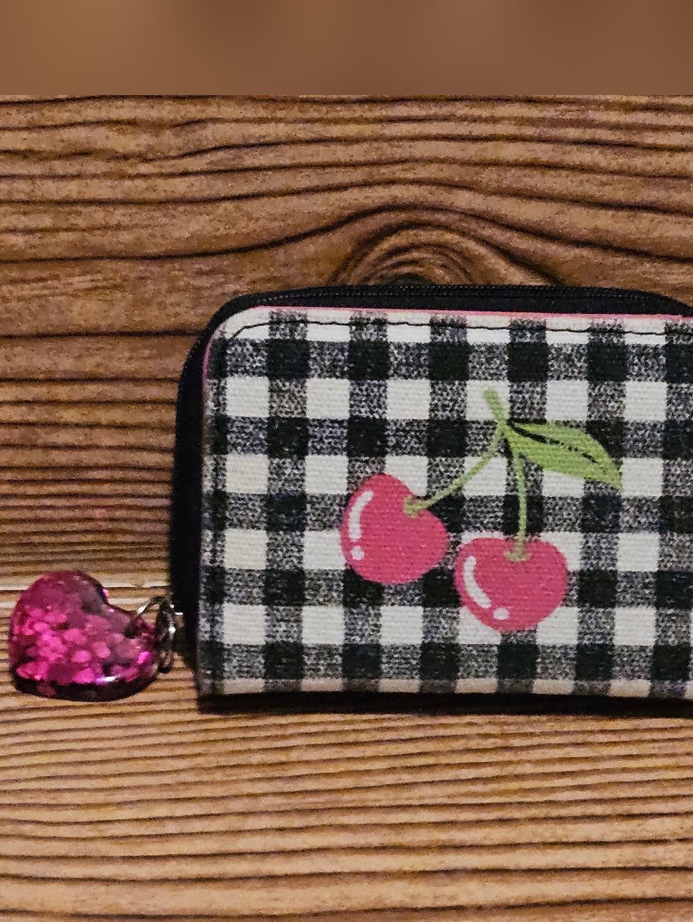 Cherry Fashion Wallet And Earring Bundle - Picture 3 of 6
